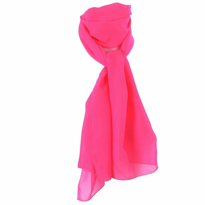 ophouden Minder dan Woedend Neon roze crêpe voile sjaal - bouFFante