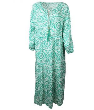 Maxi-jurk met groene floralprint
