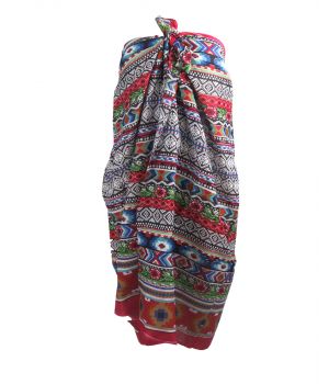 Kleurrijke sarong met aztec print