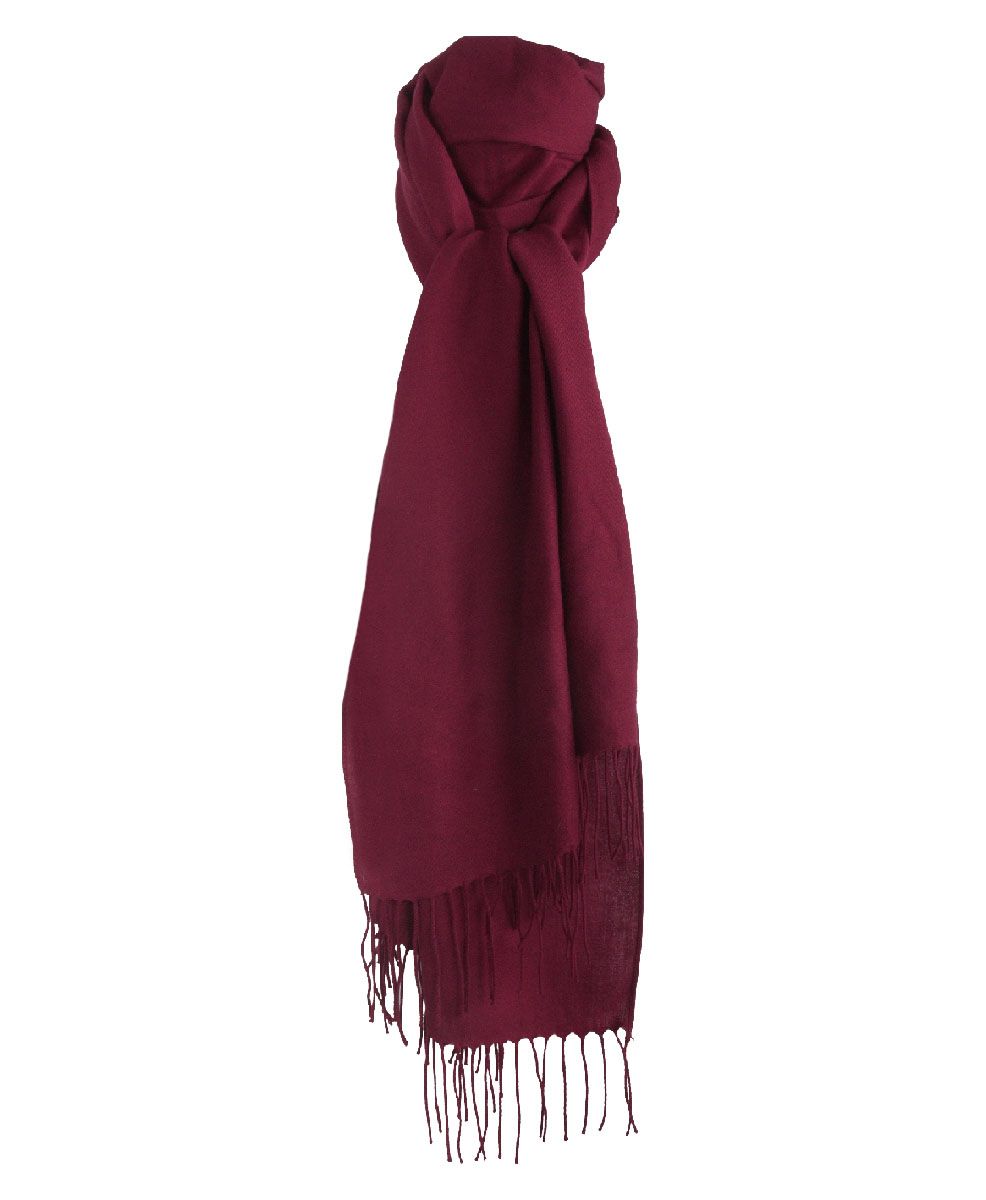 Donkerrode pashmina sjaal